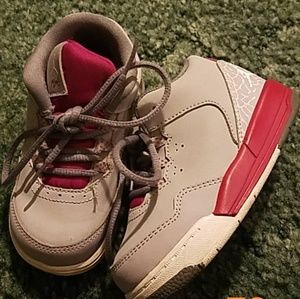 Gray/Pink Jordan's